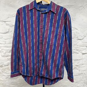 Levi Strauss Sutter Creek Shirt Mens Medium Blue Purple Soft Flannel Vintage 90s